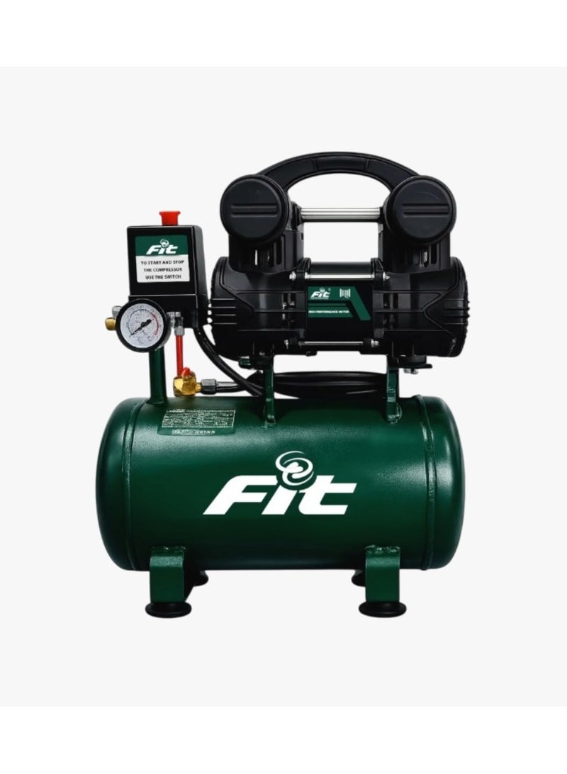 Silent Oil-Free Medical Air Compressor 12L – 1100W | FIT HW-1809 | Powerful & Quiet for Home and Professional Use
